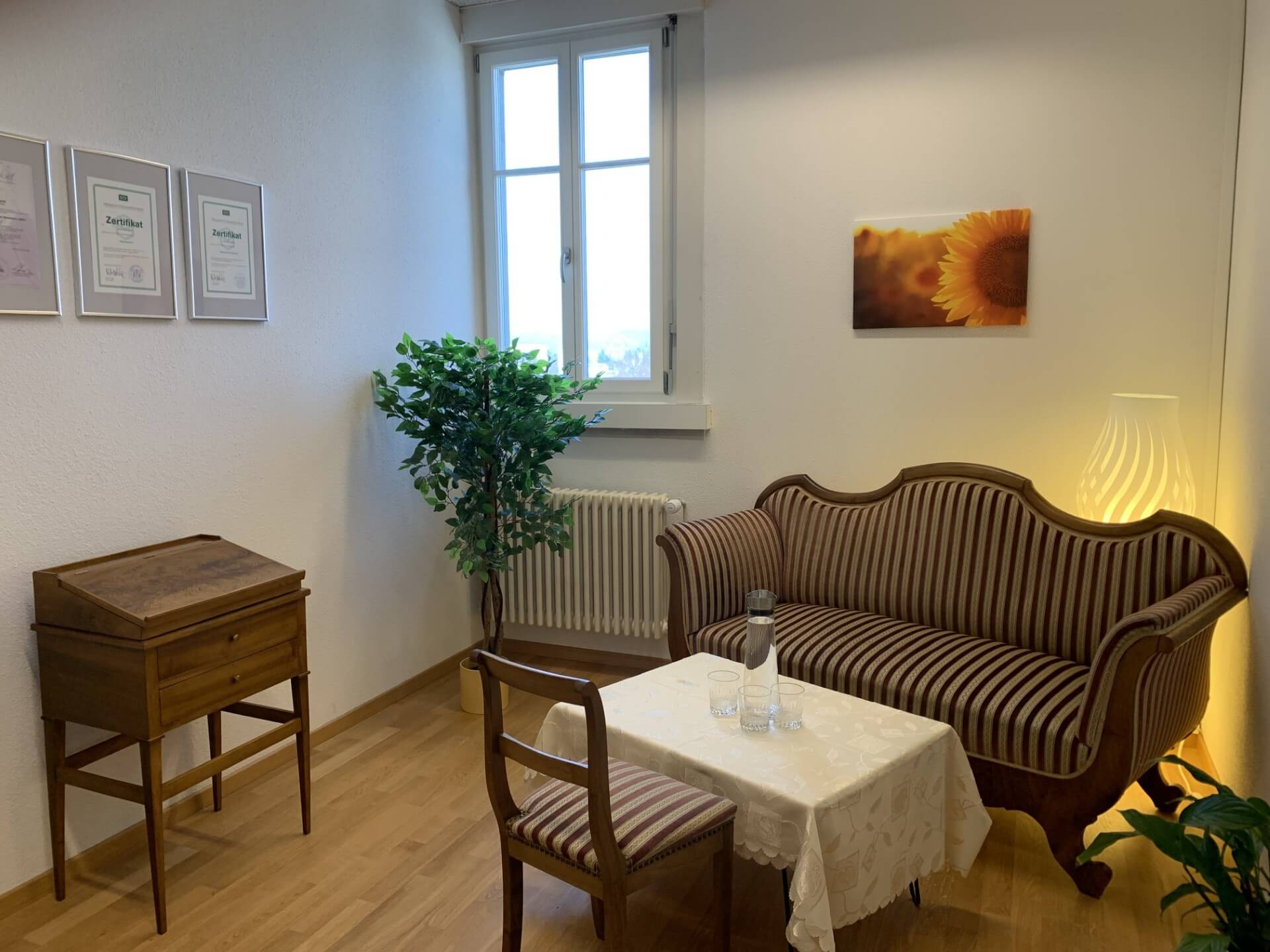 Praxisraum von Gina Kleingutti für Paarberatung und Paartherapie